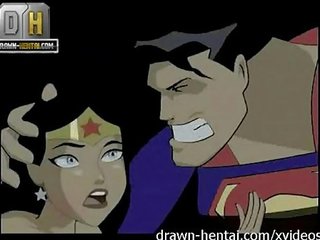 Justice league erişkin film - superman için şaşkınlık kadın